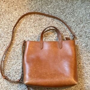 Madewell Brown Leather Tote Bag